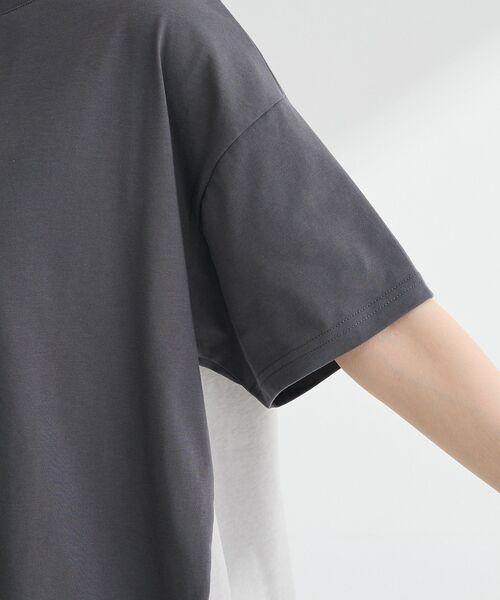 Green Parks(グリーンパークス)の「バックタックドッキングプルオーバー(Tシャツ/カットソー・レディース・ネイビー/ブラック/グレー/オフホワイト・FREE)」の13枚目の写真