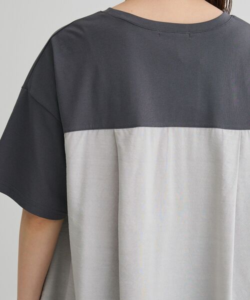 Green Parks(グリーンパークス)の「バックタックドッキングプルオーバー(Tシャツ/カットソー・レディース・ネイビー/ブラック/グレー/オフホワイト・FREE)」の14枚目の写真