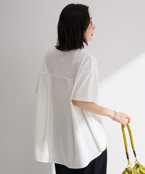 Green Parks(グリーンパークス)の「バックタックドッキングプルオーバー(Tシャツ/カットソー・レディース・ネイビー/ブラック/グレー/オフホワイト・FREE)」の2枚目の写真