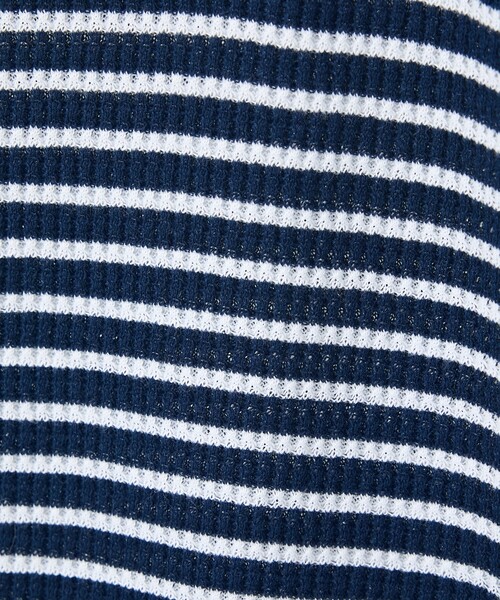 JEMORGAN(ジェーイーモーガン)の「【JEMORGAN/ジェーイーモーガン】ワッフルボーダーベスト/ユニセックス/JF703-22(Tシャツ/カットソー・メンズ・ネイビー/グレー系その他/アイボリー・L/M/XL)」の6枚目の写真