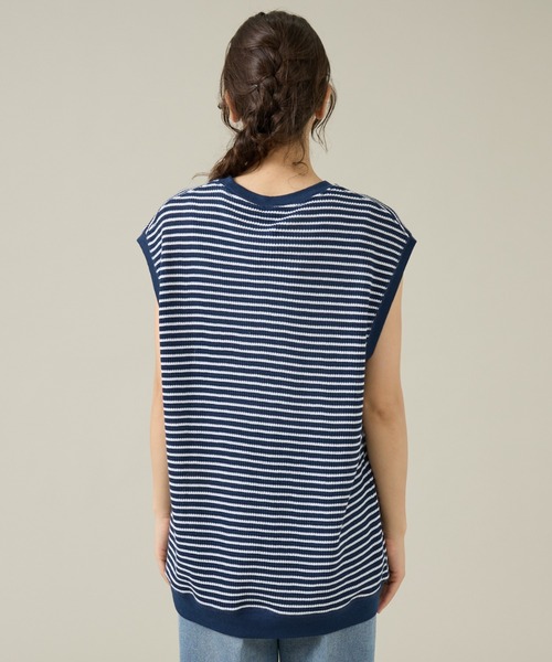 JEMORGAN(ジェーイーモーガン)の「【JEMORGAN/ジェーイーモーガン】ワッフルボーダーベスト/ユニセックス/JF703-22(Tシャツ/カットソー・メンズ・ネイビー/グレー系その他/アイボリー・L/M/XL)」の18枚目の写真