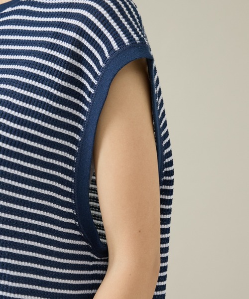 JEMORGAN(ジェーイーモーガン)の「【JEMORGAN/ジェーイーモーガン】ワッフルボーダーベスト/ユニセックス/JF703-22(Tシャツ/カットソー・メンズ・ネイビー/グレー系その他/アイボリー・L/M/XL)」の20枚目の写真