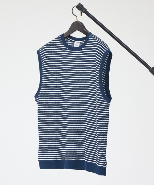 JEMORGAN(ジェーイーモーガン)の「【JEMORGAN/ジェーイーモーガン】ワッフルボーダーベスト/ユニセックス/JF703-22(Tシャツ/カットソー・メンズ・ネイビー/グレー系その他/アイボリー・L/M/XL)」の21枚目の写真