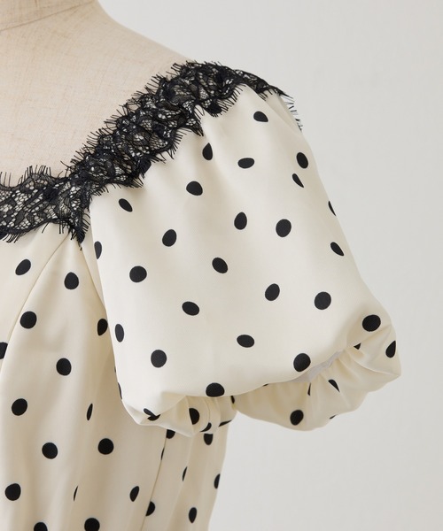 one after another NICE CLAUP(ワンアフターアナザーナイスクラップ)の「【Lace Collection】サイドカットレースワンピース(ワンピース・レディース・ブラック/ブラック系その他/ホワイト系その他/ピンク・FREE)」の16枚目の写真