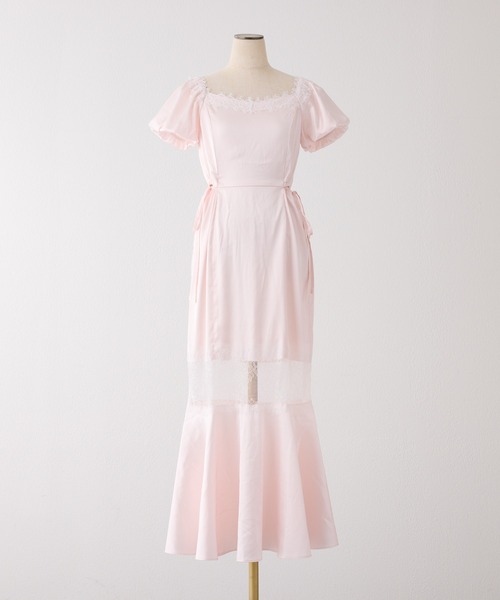 one after another NICE CLAUP(ワンアフターアナザーナイスクラップ)の「【Lace Collection】サイドカットレースワンピース(ワンピース・レディース・ブラック/ブラック系その他/ホワイト系その他/ピンク・FREE)」の14枚目の写真