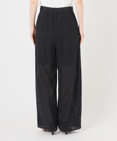 Spick & Span（スピックアンドスパン）の「《セットアップ可》カットワークエンブロイダリー2タックパンツ（その他パンツ・レディース・ホワイト系その他/ブラック・36/38）」の15枚目の写真
