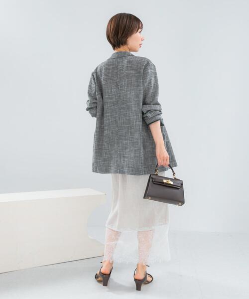 URBAN RESEARCH ROSSO WOMEN（アーバンリサーチ　ロッソ）の「レースドッキングリネンスカート（スカート・レディース・ライトベージュ/ブラウン系その他・FREE）」の13枚目の写真