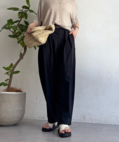 un dix cors(アンディコール)の「ストレッチコクーンパンツ(その他パンツ・レディース・ブラック/ベージュ/グレイッシュベージュ・FREE)」の10枚目の写真