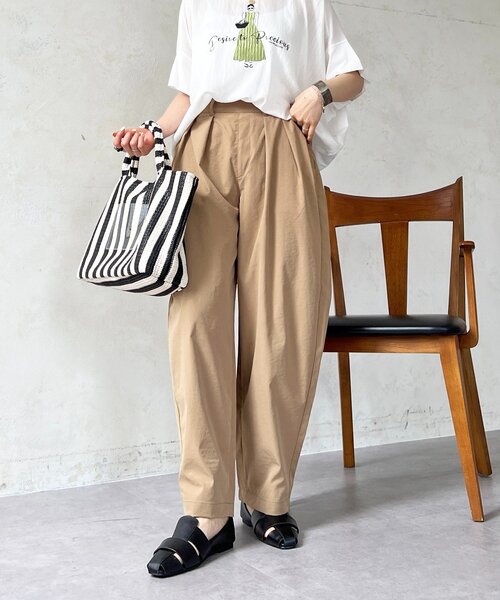 un dix cors(アンディコール)の「ストレッチコクーンパンツ(その他パンツ・レディース・ブラック/ベージュ/グレイッシュベージュ・FREE)」の12枚目の写真