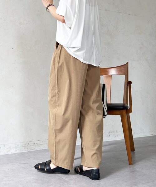 un dix cors(アンディコール)の「ストレッチコクーンパンツ(その他パンツ・レディース・ブラック/ベージュ/グレイッシュベージュ・FREE)」の13枚目の写真