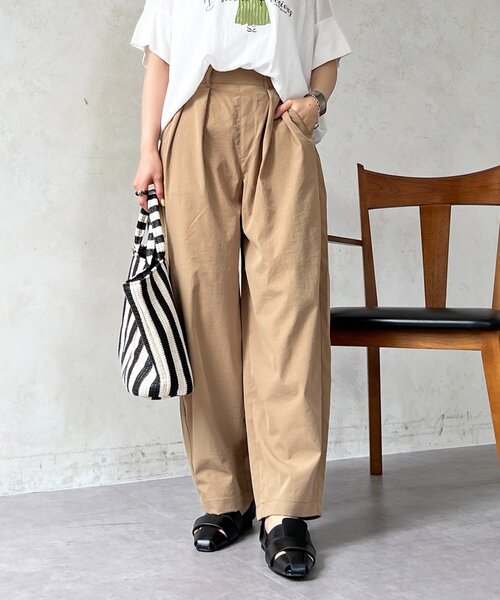 un dix cors(アンディコール)の「ストレッチコクーンパンツ(その他パンツ・レディース・ブラック/ベージュ/グレイッシュベージュ・FREE)」の20枚目の写真