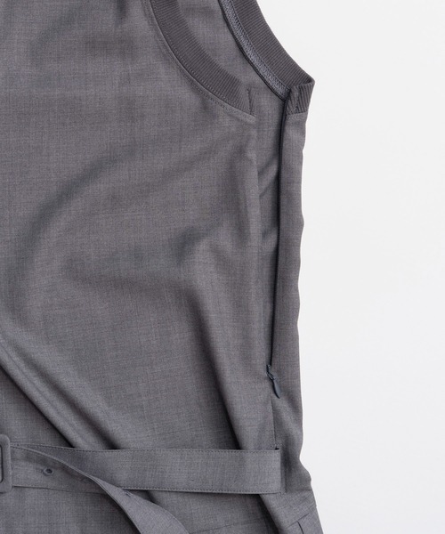MAISON SPECIAL(メゾンスペシャル)の「Pleated Mini Jumper Skirt/プリーツミニジャンパースカート(チュニック・レディース・ブラック/グレー・FREE)」の11枚目の写真
