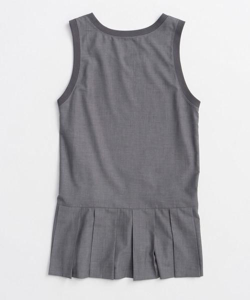MAISON SPECIAL(メゾンスペシャル)の「Pleated Mini Jumper Skirt/プリーツミニジャンパースカート(チュニック・レディース・ブラック/グレー・FREE)」の12枚目の写真