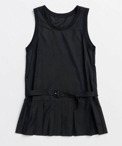 MAISON SPECIAL(メゾンスペシャル)の「Pleated Mini Jumper Skirt/プリーツミニジャンパースカート(チュニック・レディース・ブラック/グレー・FREE)」の20枚目の写真