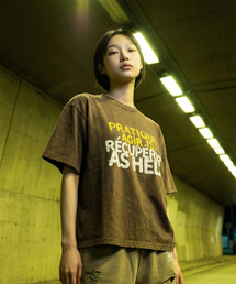 Hell Raising Salt Wash Crop Short Sleeve T-Shirt (Mocha)