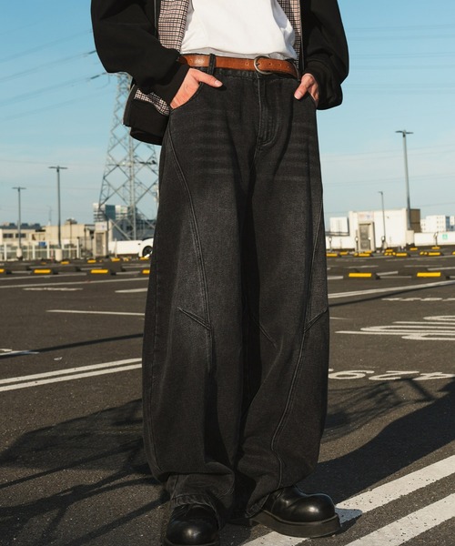 REBALANCE（リバランス）の「ワイドカーブドデニムパンツ（デニムパンツ・メンズ・B/A・X-LARGE/LARGE/MEDIUM）」の9枚目の写真