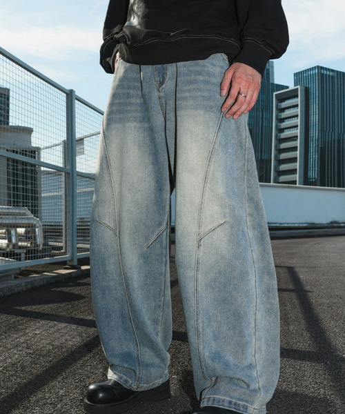REBALANCE（リバランス）の「ワイドカーブドデニムパンツ（デニムパンツ・メンズ・B/A・X-LARGE/LARGE/MEDIUM）」の13枚目の写真