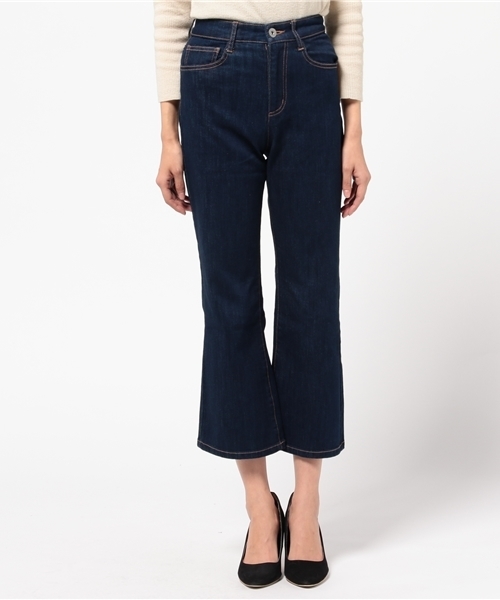 MURUA（ムルーア）の「デニムアンクルベルボトム（デニムパンツ・レディース・インディゴブルー/スカイブルー・2/M/1/S/0/XS）」の3枚目の写真