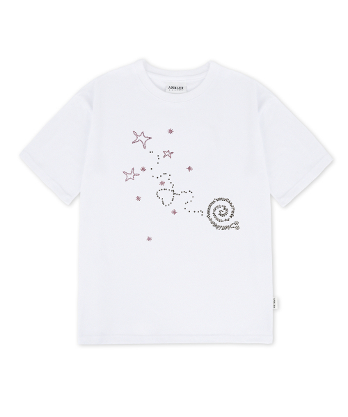 ambler(エムブラー)の「クリスタルスネイルホットフィックス 半袖Tシャツ AS1317 (ホワイト)(Tシャツ/カットソー・レディース・その他・SMALL/MEDIUM)」の1枚目の写真