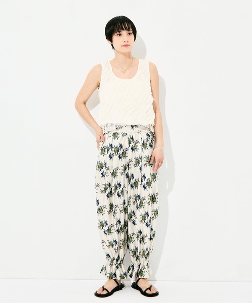 muller of yoshiokubo（ミュラーオブヨシオクボ）の「[muller of yoshiokubo/ミュラー オブ ヨシオクボ]RUFFLE CHIFFON LAYER TOP（キャミソール・レディース・ブラック/アイボリー/ミント・FREE）」の20枚目の写真