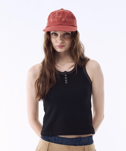 BENUA（ベヌア）の「Waffle henry tank top - ワッフルヘンリータンクトップ -（タンクトップ・レディース・カモフラージュ/ブラック・FREE）」の14枚目の写真