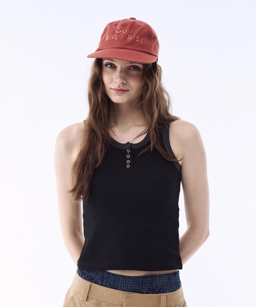 BENUA（ベヌア）の「Waffle henry tank top - ワッフルヘンリータンクトップ -（タンクトップ・レディース・カモフラージュ/ブラック・FREE）」の20枚目の写真