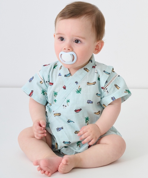 petit main(プティマイン)の「【WEB別注】BOYSアソート甚平(浴衣・キッズ・サックスブルー/ネイビー・80cm/110cm/120cm/100cm/130cm/90cm)」の11枚目の写真