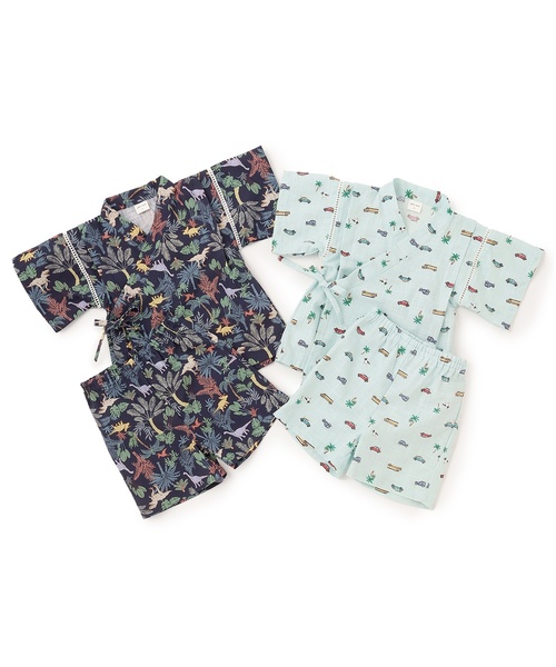 petit main(プティマイン)の「【WEB別注】BOYSアソート甚平(浴衣・キッズ・サックスブルー/ネイビー・80cm/110cm/120cm/100cm/130cm/90cm)」の7枚目の写真