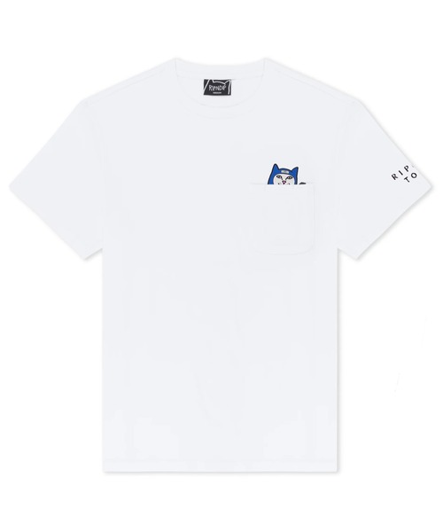 RIPNDIP(リップンディップ)の「LORD NINJA POCKET TEE(WHITE)(Tシャツ/カットソー・メンズ・ホワイト・MEDIUM/LARGE/X-LARGE/XX-LARGE/SMALL)」の1枚目の写真