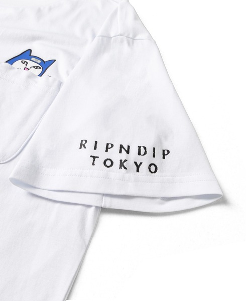 RIPNDIP(リップンディップ)の「LORD NINJA POCKET TEE(WHITE)(Tシャツ/カットソー・メンズ・ホワイト・MEDIUM/LARGE/X-LARGE/XX-LARGE/SMALL)」の3枚目の写真