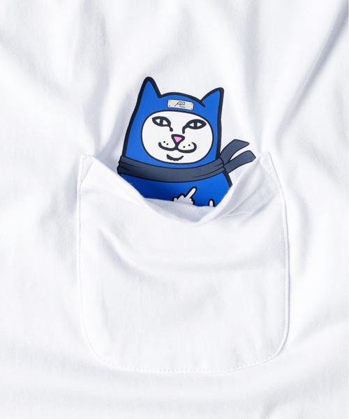 RIPNDIP(リップンディップ)の「LORD NINJA POCKET TEE(WHITE)(Tシャツ/カットソー・メンズ・ホワイト・MEDIUM/LARGE/X-LARGE/XX-LARGE/SMALL)」の2枚目の写真