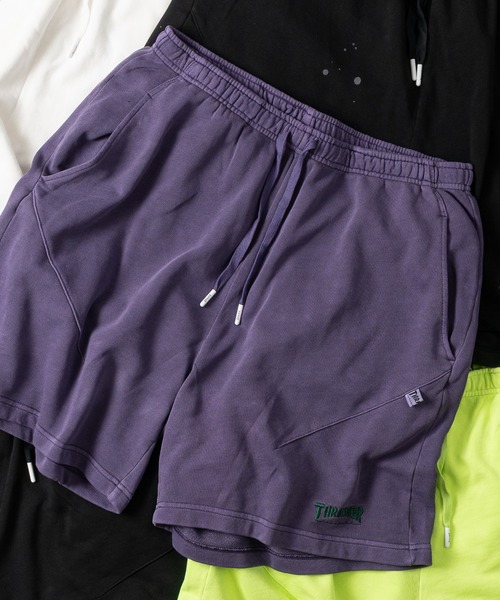 THRASHER(スラッシャー)の「【3】〔THRASHER/スラッシャー〕ピグメントダイ ヘビーウェイトスウェットショーツ(スウェットパンツ・メンズ・ライトグリーン/オフホワイト/チャコールグレー/ブラック/パープル・LARGE/MEDIUM/X-LARGE)」の5枚目の写真