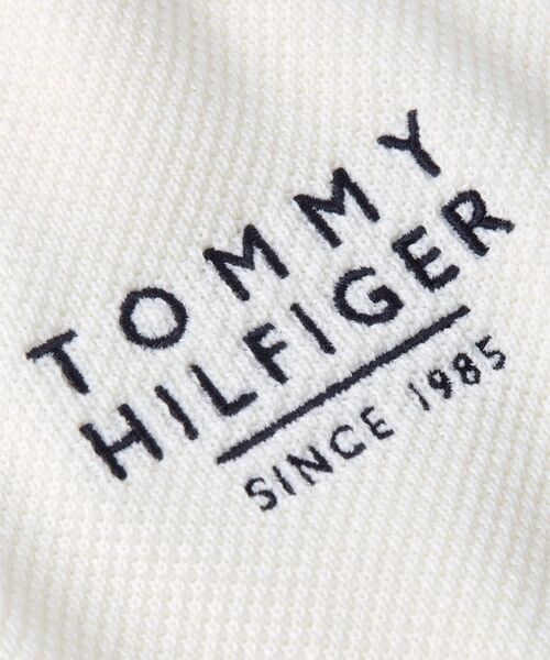 TOMMY HILFIGER（トミーヒルフィガー）の「半袖コットンポロシャツ（ポロシャツ・メンズ・ホワイト/ネイビー・SMALL/X-LARGE/LARGE/MEDIUM）」の6枚目の写真