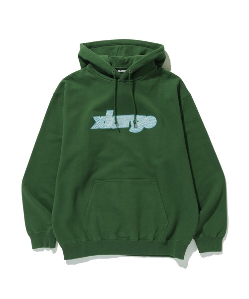 XLARGE(エクストララージ)の「PSYCHEDELIC HOODED SWEATSHIRT(パーカー・メンズ・グレー/ブラック/グリーン・L/M/S/XL)」の3枚目の写真