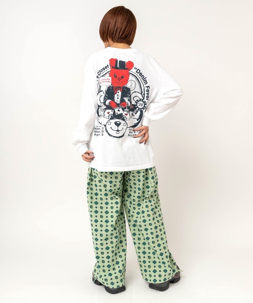 RNA(アールエヌエー)の「M2730 ベアースカルプリントロンT(Tシャツ/カットソー・レディース・ブラック/ホワイト/杢グレー・MEDIUM)」の7枚目の写真