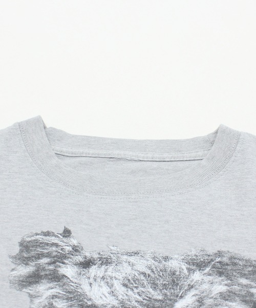 RNA(アールエヌエー)の「M2730 ベアースカルプリントロンT(Tシャツ/カットソー・レディース・ブラック/ホワイト/杢グレー・MEDIUM)」の21枚目の写真