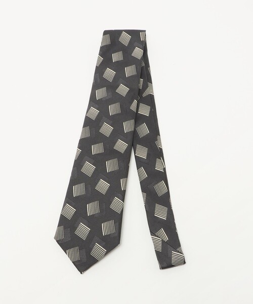 UNITED ARROWS(ユナイテッドアローズ)の「スクエア コモン ジャガード ネクタイ(ネクタイ・メンズ・ダークブラウン/ダークグレー・FREE)」の2枚目の写真