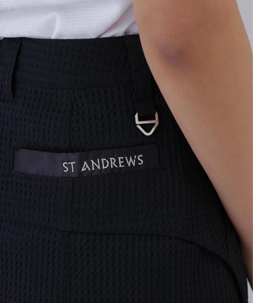 St ANDREWS(セントアンドリュース)の「【St ANDREWS】【ストレッチ】格子ジャガードスカート (WOMENS)(スカート・レディース・ブラック/ホワイト・M/S)」の7枚目の写真