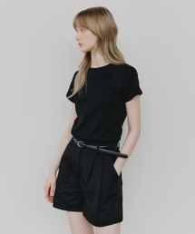 ベーシックハーフTシャツ[ブラック]