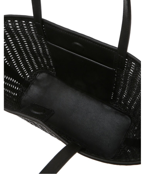 athe（アテ）の「[PANIER] ブラックパニエメッシュショルダーバッグ M AABA6E843BK（ショルダーバッグ・レディース・ブラック・FREE）」の4枚目の写真
