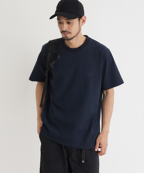 CAMP7(キャンプセブン)の「《選べるS-XL展開/透けにくい/綿100%》CAMP7 ヘヴィーウェイトTシャツ(Tシャツ/カットソー・メンズ・ホワイト/スミクロ/ネイビー/ホワイト系・03/04/06/05)」の4枚目の写真