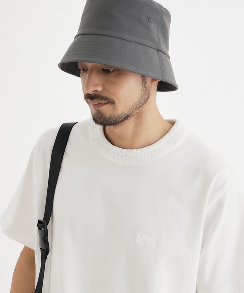 CAMP7(キャンプセブン)の「《選べるS-XL展開/透けにくい/綿100%》CAMP7 ヘヴィーウェイトTシャツ(Tシャツ/カットソー・メンズ・ホワイト/スミクロ/ネイビー/ホワイト系・03/04/06/05)」の1枚目の写真