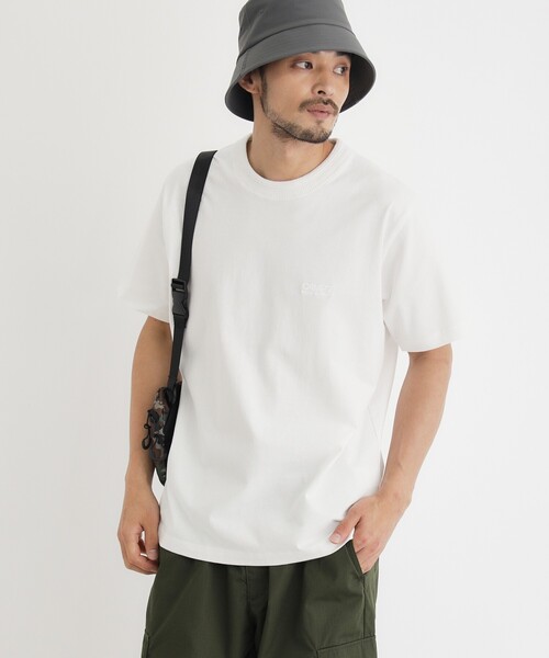 CAMP7(キャンプセブン)の「《選べるS-XL展開/透けにくい/綿100%》CAMP7 ヘヴィーウェイトTシャツ(Tシャツ/カットソー・メンズ・ホワイト/スミクロ/ネイビー/ホワイト系・03/04/06/05)」の5枚目の写真