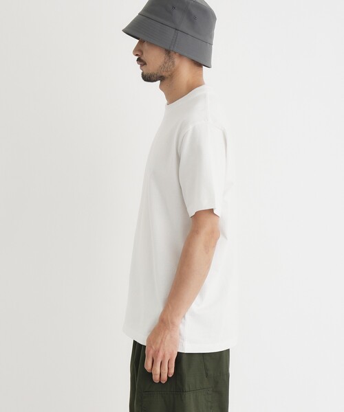 CAMP7(キャンプセブン)の「《選べるS-XL展開/透けにくい/綿100%》CAMP7 ヘヴィーウェイトTシャツ(Tシャツ/カットソー・メンズ・ホワイト/スミクロ/ネイビー/ホワイト系・03/04/06/05)」の6枚目の写真
