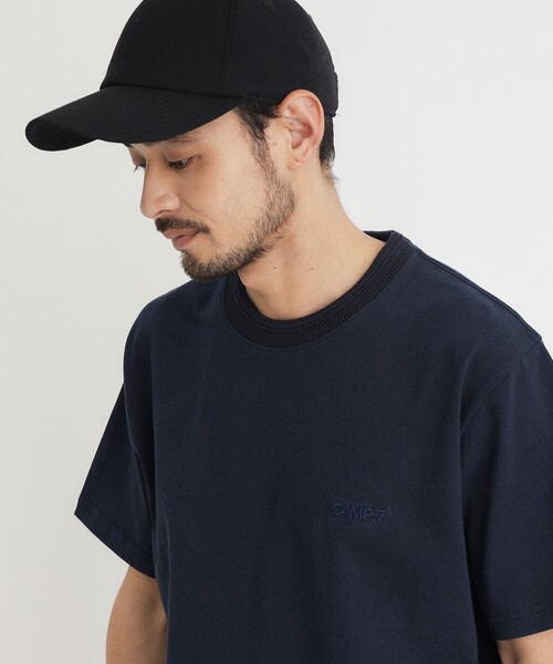 CAMP7(キャンプセブン)の「《選べるS-XL展開/透けにくい/綿100%》CAMP7 ヘヴィーウェイトTシャツ(Tシャツ/カットソー・メンズ・ホワイト/スミクロ/ネイビー/ホワイト系・03/04/06/05)」の20枚目の写真