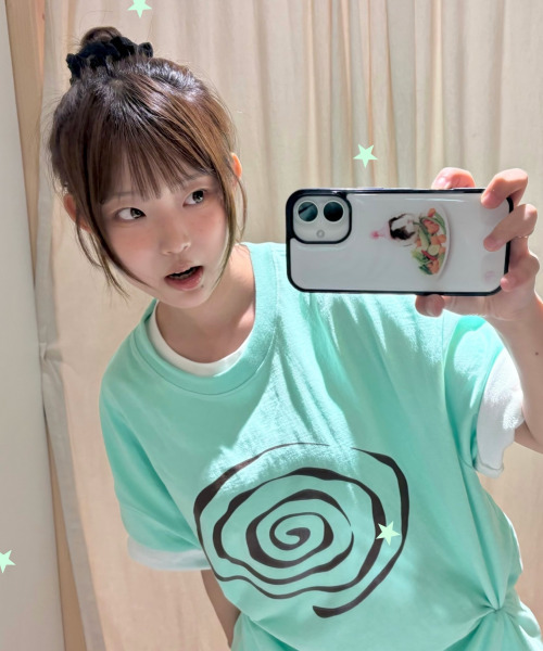 KICKKI(キックキ)の「スパイラルロゴTシャツミント(Tシャツ/カットソー・レディース・その他・SMALL/LARGE)」の1枚目の写真