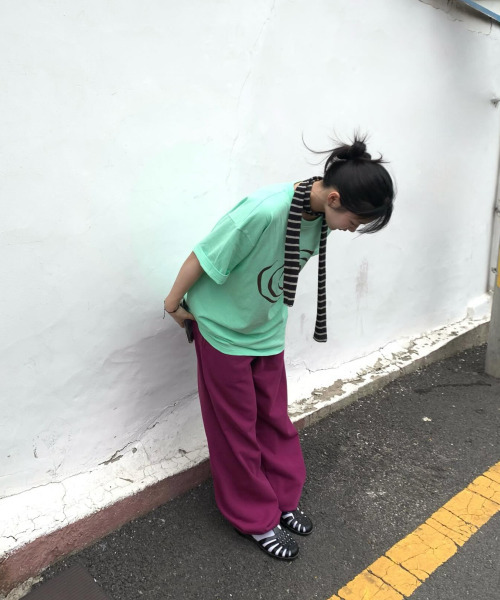 KICKKI(キックキ)の「スパイラルロゴTシャツミント(Tシャツ/カットソー・レディース・その他・SMALL/LARGE)」の2枚目の写真