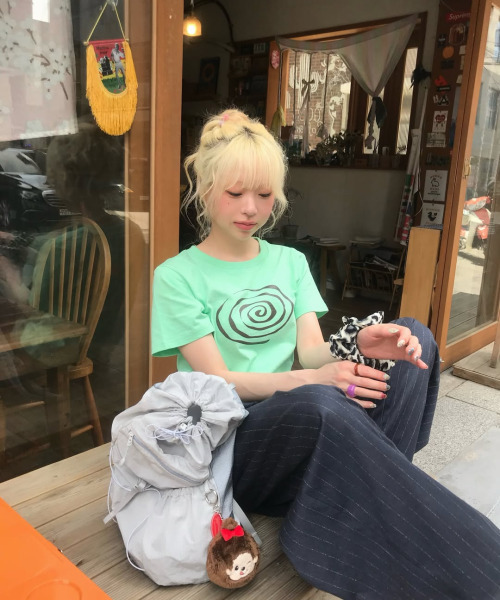 KICKKI(キックキ)の「スパイラルロゴTシャツミント(Tシャツ/カットソー・レディース・その他・SMALL/LARGE)」の4枚目の写真