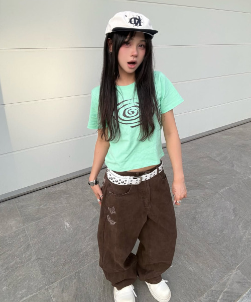 KICKKI(キックキ)の「スパイラルロゴTシャツミント(Tシャツ/カットソー・レディース・その他・SMALL/LARGE)」の5枚目の写真