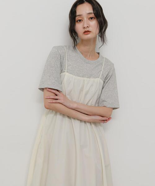 SENSE OF PLACE by URBAN RESEARCH(センスオブプレイスバイアーバンリサーチ)の「バルーンキャミワンピース(ワンピース・レディース・ベージュ系その他/アイボリー/ブラック系その他・S/ONE)」の4枚目の写真